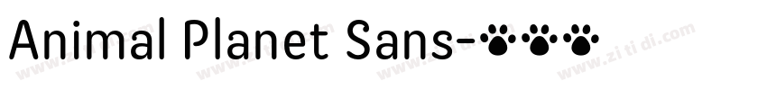 Animal Planet Sans字体转换